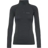 Falke Women's Long Sleeve Zip Wool-Tech Black Kerrasto yläosat M