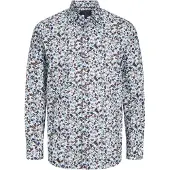 Jack & Jones Paita 'JPRBLALeeds' marine / vaaleansininen / ruskea / valkoinen
