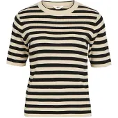 Object Objester S/S New Knit Pullover Noos - Beige - XS