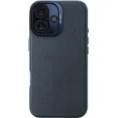 Decoded Leather Backcover w/MagSafe for iPhone 16 - Navy