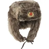 Mil-Tec Furhat with Emblem Deluxe (Size: XL (61-62))