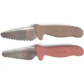 Filibabba Knivsæt Til Børn - 2-Pak - Warm Grey + Rose - Multi/patterned - ONE SIZE