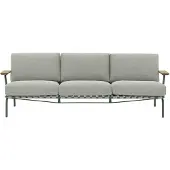 Muuto Settle 3-istuttava sohva Ribbed Weave 2 Dark green