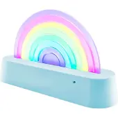 Lalarma Lamppu - Tanssiva Rainbow - 18x11x4 cm - Sininen - - OneSize - Lamput