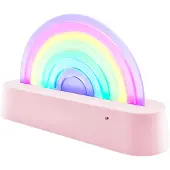 Lalarma Lamppu - Tanssiminen Rainbow - 18x11x4 cm - Vaaleanpunai - - OneSize - Lamput