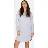 Urban Quest Women Bamboo Longsleeved Night Dress - Grey - XS