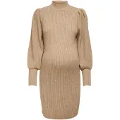 ONLY Maternity Olmkatia L/S Dress Knt Noos - Beige - L