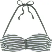 Venice beach Bikinitoppi khaki / valkoinen