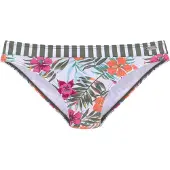 Venice beach Bikinihousut 'Summer' oliivi / syreeni / tumma pinkki / valkoinen