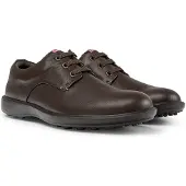 Camper for man. 18637-036 Atom Work brown leather shoes (41), Flat, Laces, Casual, Classic
