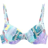 Venice beach Bikinitoppi 'Varia' turkoosi / vaaleansininen / keltainen / pastellinvioletti