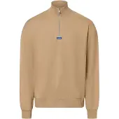 HUGO Neeler 10249110 Blue Collegepaita Puolivetoketjulla