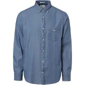 Gant for man. 3000400 Shirt Regular Fit blue (M), Casual, Cotton, Classic, Long sleeve
