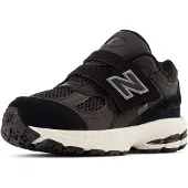 New Balance unisex for kids. IV2002V1 Leather sneakers 2002 Hook & Loop black (17), Flat, Suede, Velcro, Casual, children's fashion