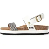 Bayton Remmisandaalit 'Almeria' beige / sininen / valkoinen