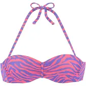 Venice beach Bikinitoppi tummanvioletti / vaaleanpunainen