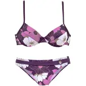 LASCANA Bikini lila / karhunvatukka / valkoinen