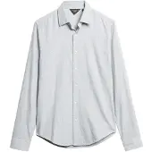 Superdry for man. M4010710A Cotton long sleeve grey dress shirt (XXL), Casual