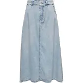 ONLY Onlmindy Hw Loose Dnm Skirt Noos - Blue - XS