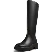 Camper for woman. K400659-001 Leather boots Milah black (36), 5 to 8 cm, None, Classic