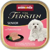 Animonda Säästöpakkaus: 44x150g Senior kalkkunansydän koiran märkäruoka