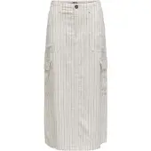ONLY Onlmalfy-Caro Linen Long Skirt Pnt - White - S