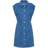 Pepe Jeans for woman. PL953554 Chey dress blue (S), Casual, Cotton, Denim, Sleeveless / Straps, Sustainable