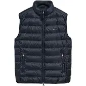 Gant for man. 7006299 Lightweight down jacket navy (S), Casual, Classic, Sleeveless / Straps, Recycled Polister, Sustainable
