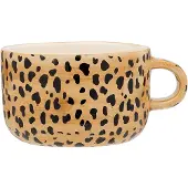 Anna + Nina Leopard Cappuccino Mug - Brown - 30 CL