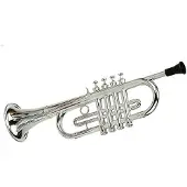 Music Trumpet 4 Keys - Silver - ONE SIZE