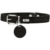 Hunter - Hundhalsband Aalborg Svart 32 - Halsmått 24-29cm - Koirat - Kaulapannat