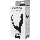 Dream Toys P-Pleaser – Eturauhasvibraattori kaksoisrenkaalla (ladattava, 9 ohjelmaa)