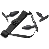 Master Series Bum-Tastic Anal Plug Set With Harness
