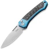 Lionsteel Twain TW-BL-CF Blue Titanium, Carbon Fiber, pocket knife, Gianni Pauletta design