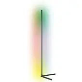 Calex Smart LED-lattiavalaisin kaukosäätimellä RGBW Floorlamp, himmennettävä, Musta, Olohuone/ruokailutila, Synteettinen materiaali, Moderni