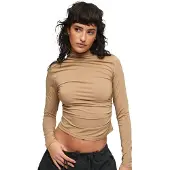 Superdry Long Sleeve Ruched V-aukkoinen Neulepaita