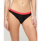 Superdry for woman. W3010386A Bikini bottoms classic elastic black (M), Beachwear, Recycled Polister, Sustainable