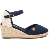 Refresh for woman. 17188208-NAVY Leather espadrilles 171882 navy (40), 5 to 8 cm, Suede, Buckle, Casual