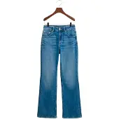 Gant for woman. 4100237 Slim Fit blue flared jeans (28), Casual, Cotton, Denim