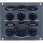 Bep Marine Dc-vesitiivis 5xon-off-kytkinpaneeli 16a
