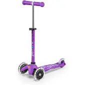 Micro Mini Deluxe LED Skootteri Purple Purple One Size Purppura One Size Tytöt