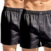Bread & boxers 2-Pack Boxer Shorts - Black - L