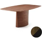 Skovby Sm116 Pöytä Öljytty saksanpähkinä/Musta nanolaminaatti 142-182X102X74Cm