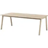 Skovby , SM143 Ruokapöytä 100x209-305 cm Massiivitammi Valkoinen öljytty