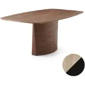 Skovby Sm116 Pöytä Valkolakattu tammi/Musta nanolaminaatti 142-182X102X74Cm