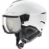 Uvex Instinct Visor, laskettelukypärä visiirillä, valkoinen