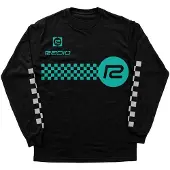 Radio Raceline Checker Pitkähihainen T-paita