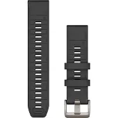 Garmin QuickFit 22 -silikoniranneke, grafiitinharmaa