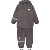 CeLaVi Basic Rainwear Set -Solid Pu - Grey - 140