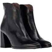 Wonders for woman. M-5403_1960_5792 Nara Leather Ankle Boots black (40), 5 to 8 cm, Zip, Casual, Classic